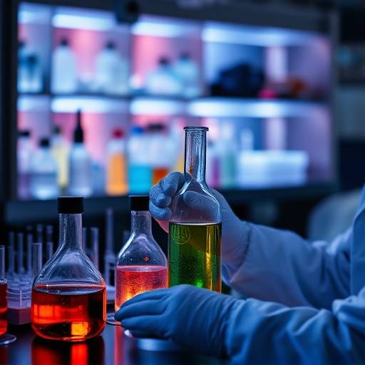Science experiment setup in a lab, representing a biotechnology course.